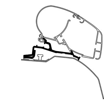 Product image of the product “Adapter für Fiat Ducato ab Bj. 2006/07 zu Markisen Dometic PR 2000 ”